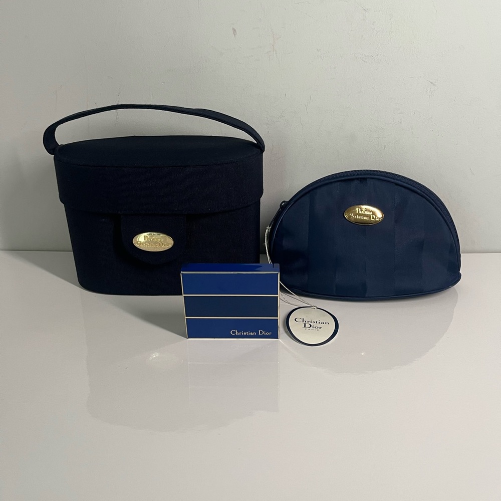 Vintage Christian Dior Cosmetic Cases and 5-Colour Eyeshadow Compacts